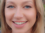 Tiny Silver Nose Ring hoop - 24 gauge snug Nose Hoop thin nose Piercings hoops