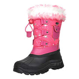 DREAM PAIRS Toddler Ksnow Fuchsia Isulated Waterproof Snow Boots -10 M US Toddler