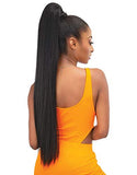Janet Collection Essentials Snatch & Wrap STRAIGHT Ponytail 24 (1B)