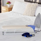 Household Essentials Basic Sleeve Mini Ironing Board | Natural Cover and White Finish