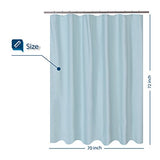 Barossa Design Soft Fabric Shower Liner or Curtain with Embossed Dots, Hotel Quality