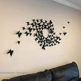 24pcs 3D Butterfly Removable Mural Stickers Wall Stickers Decal for Home and Room Decor