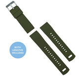 18mm Army Green/Black - Barton Elite Silicone Watch Bands - Quick Release