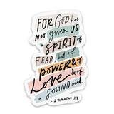 Christian stickers about faith, Jesus, scripture, prayer
