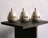 Gift for Mom, Love You Mom Pears, Mother Christmas gift, Perfect Present