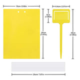 Gideal 20-Pack Dual-Sided Yellow Sticky Traps for Flying Plant Insect Such as Fungus