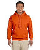 Gildan Men's Heavy Blend Fleece Hooded Sweatshirt G18500 (Small, Orange)