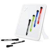 Peachlulu Magnetic Dry Erase Board 8.5 x 11 Inches with Stand on Desk, on Fridge