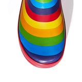 K KomForme Kids Girl Boy Rain Boots, Waterproof Rubber Printed with Handles