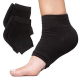 ZenToes Moisturizing Heel Socks 2 Pairs Gel Lined Toeless Spa Socks to Heal and Treat