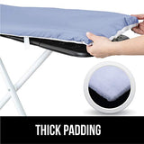 Gorilla Grip Reflective Silicone Ironing Board Cover, 15x54, Hook and Loop Fastener Straps