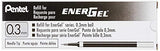 Pentel Refill Ink for EnerGel RTX Retractable Liquid Gel Pen Extra Fine Line