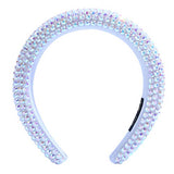 Sparkling Padded Rhinestone Headband Chunky Crystal Party Hairband Women Wide Bejeweled Hair Headband Fashion Hair Accessories