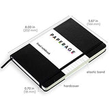 Paperage Lined Journal Notebook, Hard Cover, Medium 5.7 x 8 inches, 100 gsm