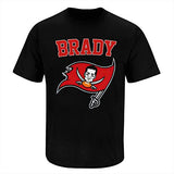 Men's Tampa Bay Br-ady Flag T-Shirt Football Fans Tee