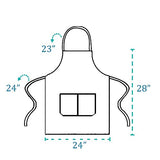 12 Pack Bib Apron - Unisex Black Apron Bulk with 2 Roomy Pockets Machine Washable