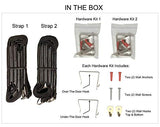 Perfect Curve CapRack18 Over-The-Door Cap Organizer, Two Straps, Holds Up To 18 Caps