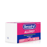 Benadryl Ultratabs Antihistamine Allergy Relief Tablets, Diphenhydramine HCl 25mg, 100 ct