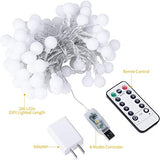 33 Feet 100 Led Globe Ball String Lights, USB Fairy String Lights Plug in, 8 Modes