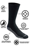 Dickies Men's Petite Dri-tech Moisture Control Crew Socks Multipack, Black (12 Pairs)