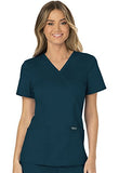 CHEROKEE Workwear WW Revolution Mock Wrap Top, WW610, XXS