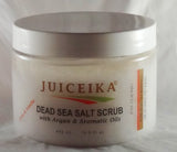 Dead Sea Salt Scrub with Argan & Aromatic Oils 15.5 fl.oz.-450ml - Citrus & Vanilla by Juiceika