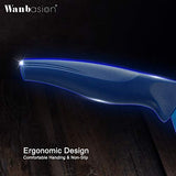 Wanbasion Blue Professional Kitchen Knife Chef Set, Kitchen Knife Set Stainless Steel