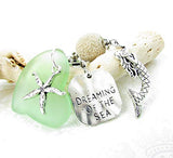 Mermaid Rearview Mirror Charm - Sea Glass Car - Car Diffuser Diffuser