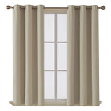 Deconovo Room Darkening Thermal Insulated Blackout Grommet Window Curtain Panel