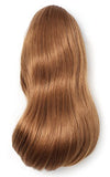 Onedor 15" Synthetic Fiber Curly Ponytail Hair Extension hairpiece with Clip-in Jaw Clips, Dual-Use Hair Extensions (27#-Strawberry Blonde)