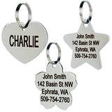 GoTags Stainless Steel Pet ID Tags, Personalized Dog Tags and Cat Tags, up to 8 Lines