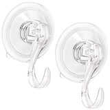 2PCS Wreath Hanger, Suction Cup Hooks with Key Lock, Heavy Duty Vacuum Wall Window