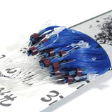 25 Strands 22" Long Micro Loop Ring Beads I Tip Indian Remy Human Hair Extensions #1 Jet Black Color 0.8g Each (# Blue)
