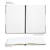 Paperage Lined Journal Notebook, Hard Cover, Medium 5.7 x 8 inches, 100 gsm