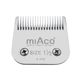 Miaco Size 1.5 Detachable Clipper Blade fits Oster Classic 76, Andis BGC, BGR, BGRC, MBG