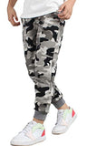 BINPAW Boys Cotton Camo Printed Drawstring Jogger Sweatpants with Pockets, Camo