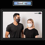 [Happy Life] 6pcs Premium 3D Disposable KF94 Face Mask, KF94 Mask, Black KF94