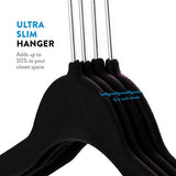 Zober Non-Slip Velvet Hangers - Suit Hangers (30-pack) Ultra Thin Space Saving