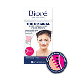 Bioré Original Deep Cleansing Nose Strips for Blackhead Removal, Unscented, 8 Count