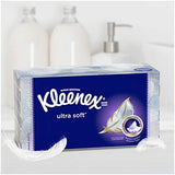 Kleenex Ultra Soft Facial Tissues, 8 Rectangular Tissue Boxes, 120 Tissues per Box