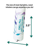 2pk CHILL PILL Relaxation Aromatherapy Inhaler for Mental Wellness and Self Care