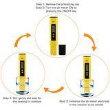 PH Meter for Water Hydroponics Digital PH Tester Pen 0.01 High Accuracy Pocket Size