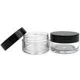 Beauticom 12 Piece 20g/20ml USA Acrylic Round Clear Jars with Lids for Lip Balms