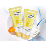 Esfolio Egg Cleansing Foam Facial Cream Cleanser, Contains Egg Yolk Extracts To Care Your Dry Skin, Moist & Deep Cleansing, 150ml