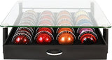 DecoBros Crystal Tempered Glass Nespresso Vertuoline Storage Drawer Holder