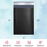 UCGOU 6x10 Inch Black Poly Bubble Mailers Padded Envelopes Shipping Bags