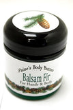 BALSAM FIR BODY BUTTER Paine's hands & body 4 oz with sweet almond oil & shea butter