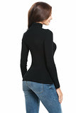 Womens Long Sleeve Mock Turtleneck Stretch Fitted Underscrubs