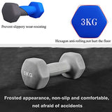 Set of 2 Neoprene Dumbbell Hand Weights, Anti-slip, Anti-roll