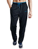 ZENGVEE Sweatpants for Men with Zipper Pockets Open Bottom Athletic Pants